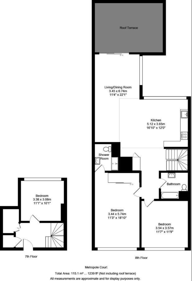 On The Beach Penthouse With Sea View - 3 Bedrooms - Roof Balcony - Spa, Sauna, Gym And Pool - Sleeps 6 Брайтонн Экстерьер фото